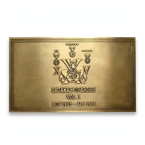 Solid Gold Brass Embossed Name Plate 12x6 Inches – Premium Custom House Sign | Pakistan