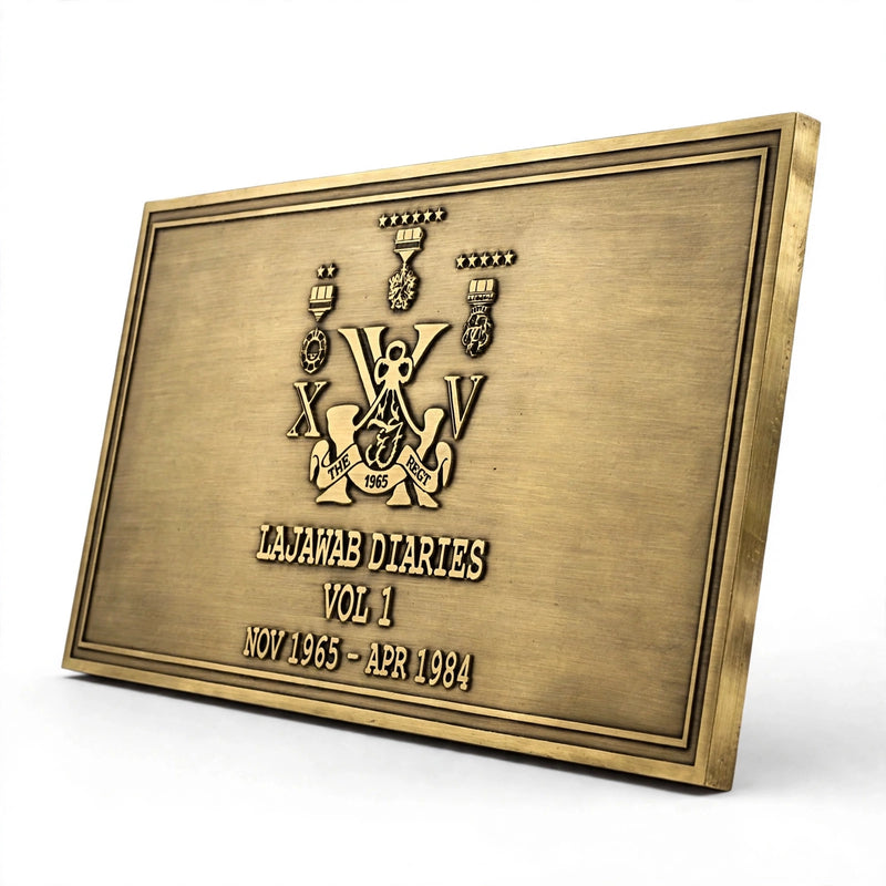 Solid Gold Brass Embossed Name Plate 12x6 Inches – Premium Custom House Sign | Pakistan