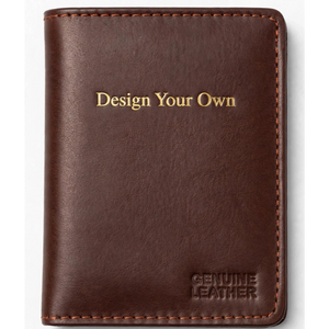 Personalized Slim Genuine Leather Card Holder – Custom Name Engraved | Gift Pakistan