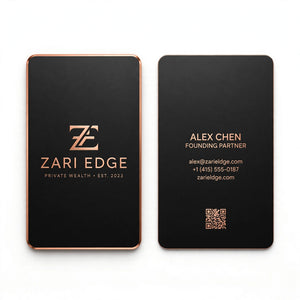 Custom Aluminum Wallet Card – Double-Sided Printed Metal Card | Personalized Photo, Name & Message