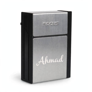Personalized Metal Cigarette Case – Custom Name Engraved
