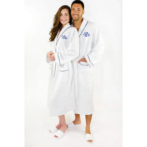 Customized Embroidered Name Bathrobe Set for Couples – Groom & Bride – Personalized Wedding Gift