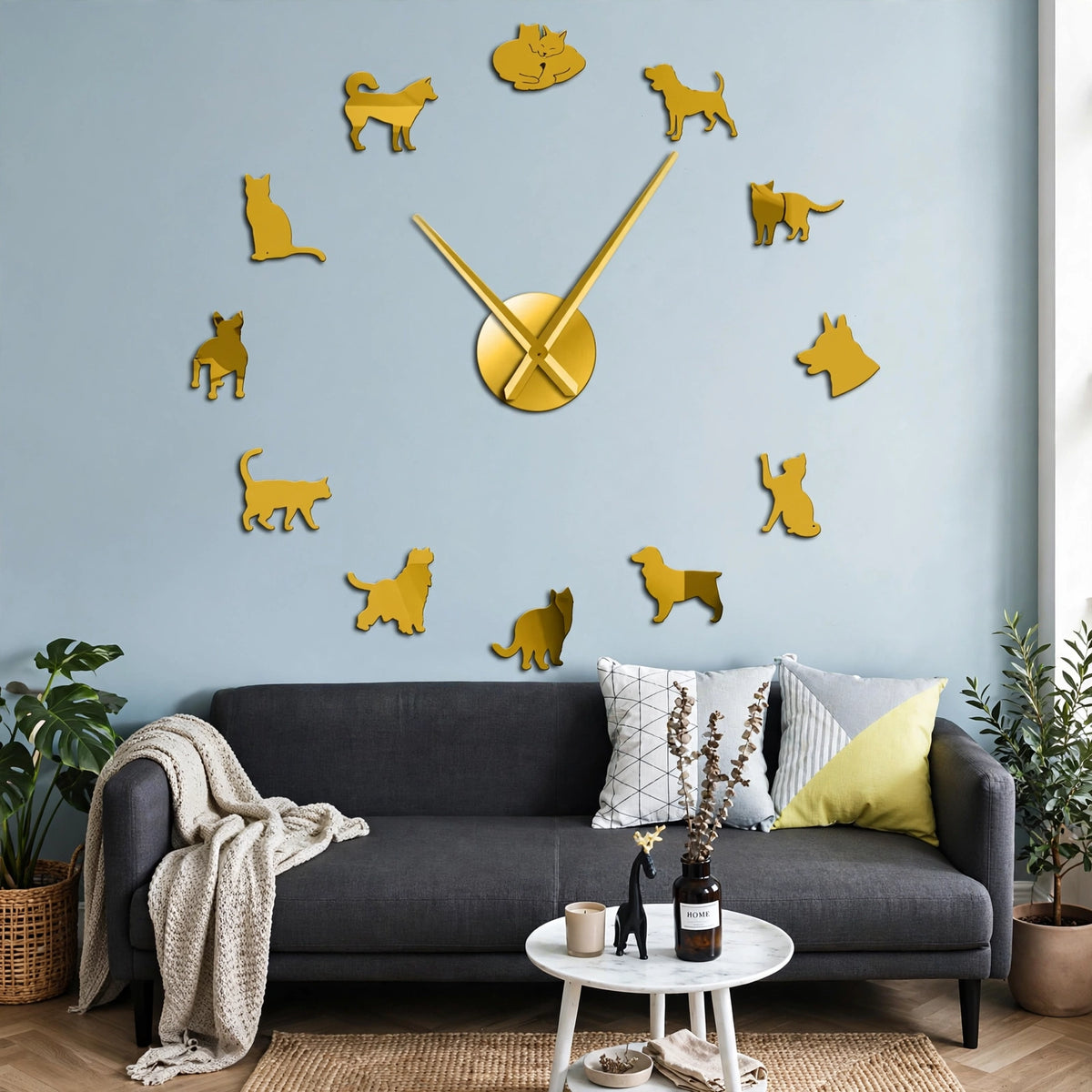 Afghan Dog 3D Acrylic Wall Clock – Unique Home Decor Gift | Pakistan