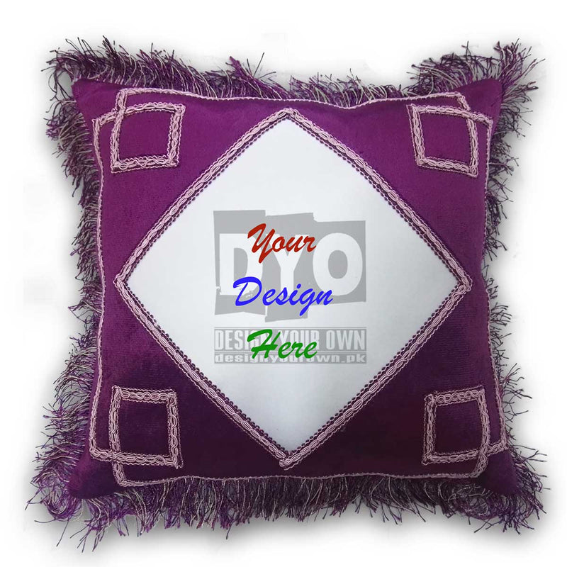 Design Your Own Maroon Fancy Gift Cushion