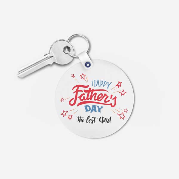 The Best Dad - Father's Day Gift Keychain