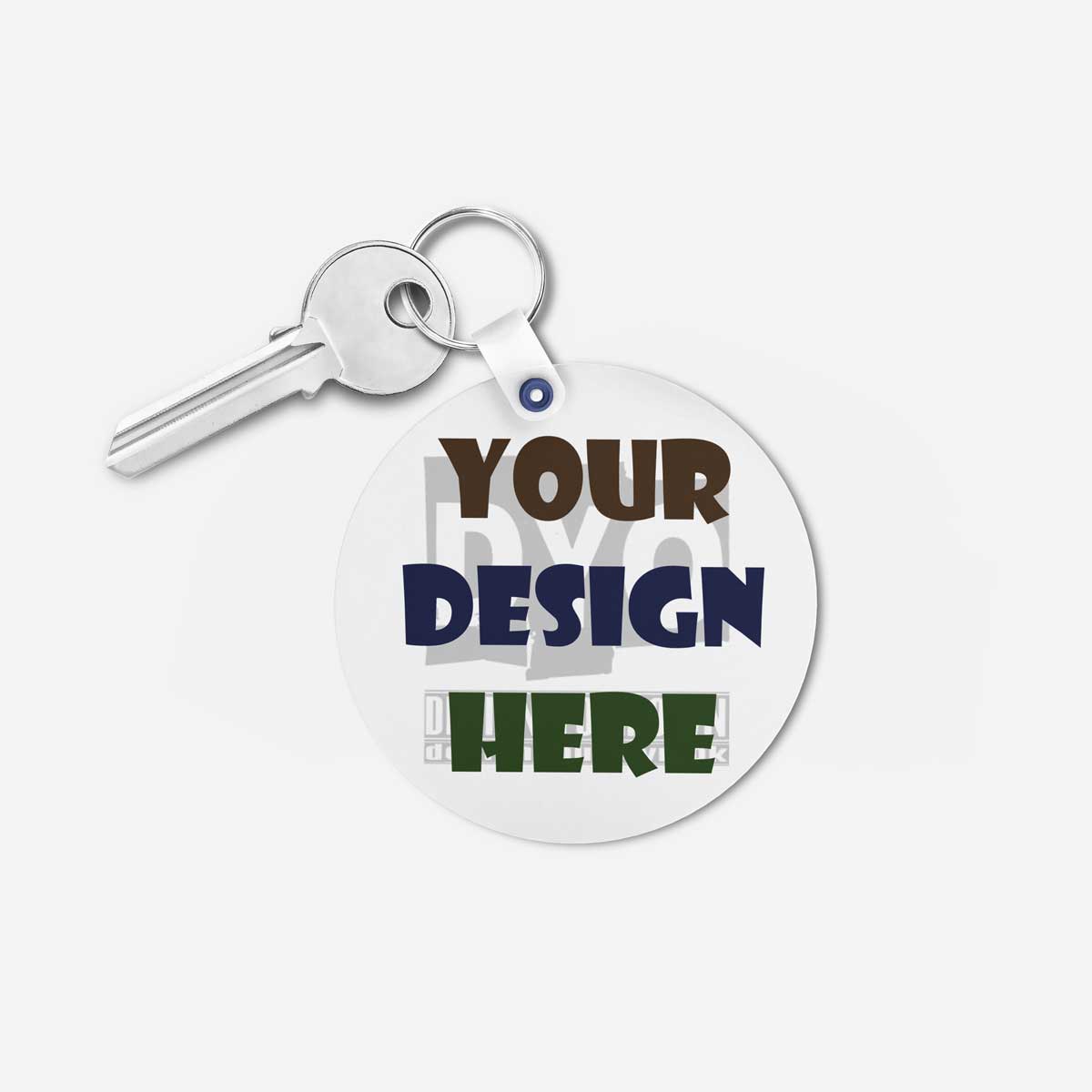 Design Your Own Key Chain - Round