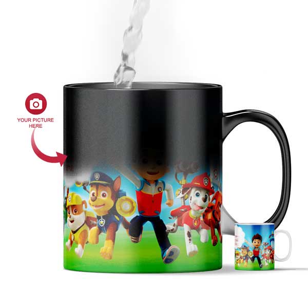 Customized Paw Patrol Magic Mugs (Color Changing Mug For Kids)