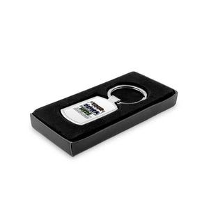 Design your own metal key chain - Rounded Rectangle Design