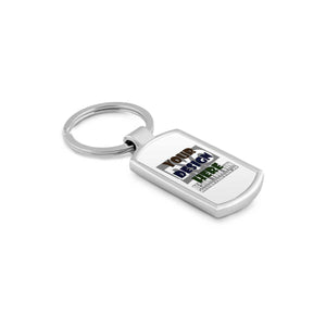Design your own metal key chain - Rounded Rectangle Design