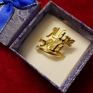 Personalized Gold/Silver Plated Ring