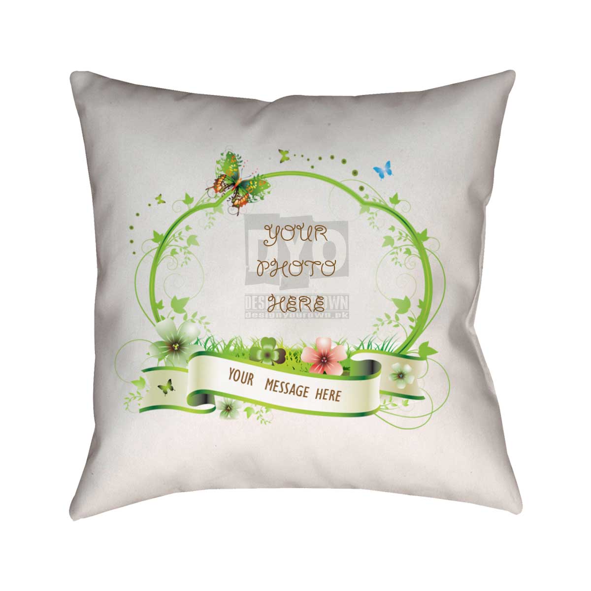 Photo and Caption Custom Cushion