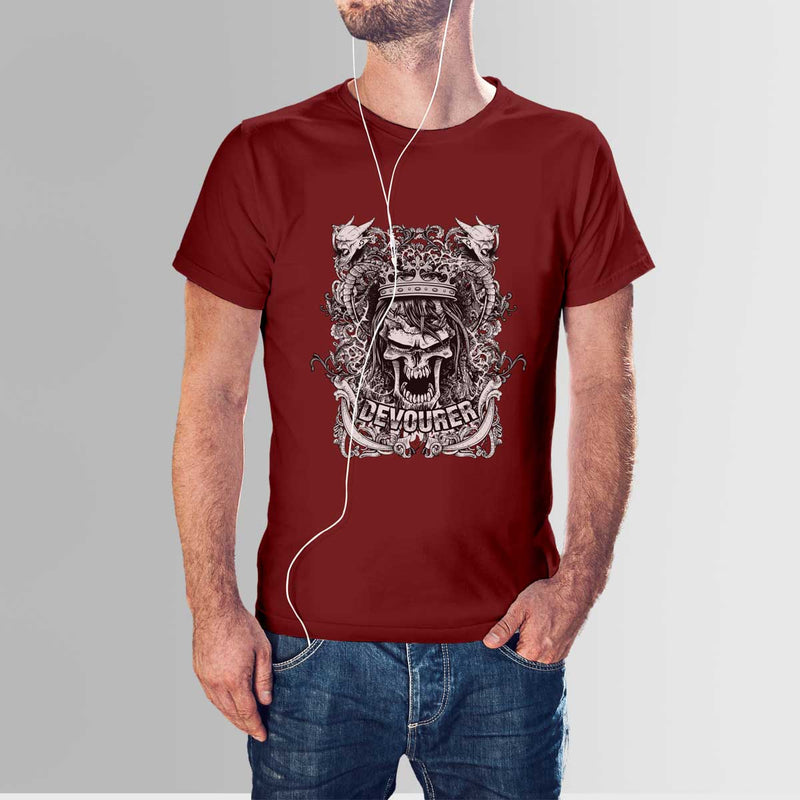 Devourer T-shirt for men with crew neck