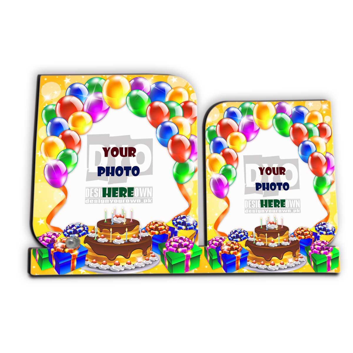 Happy Birthday Gift Custom Wooden Sheet Photo Frame (HBD-05)