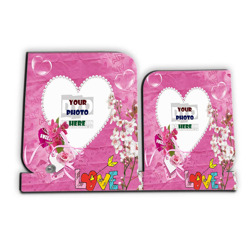 Sweet Heart Custom Wedding Gift Wooden Sheet Photo Frame
