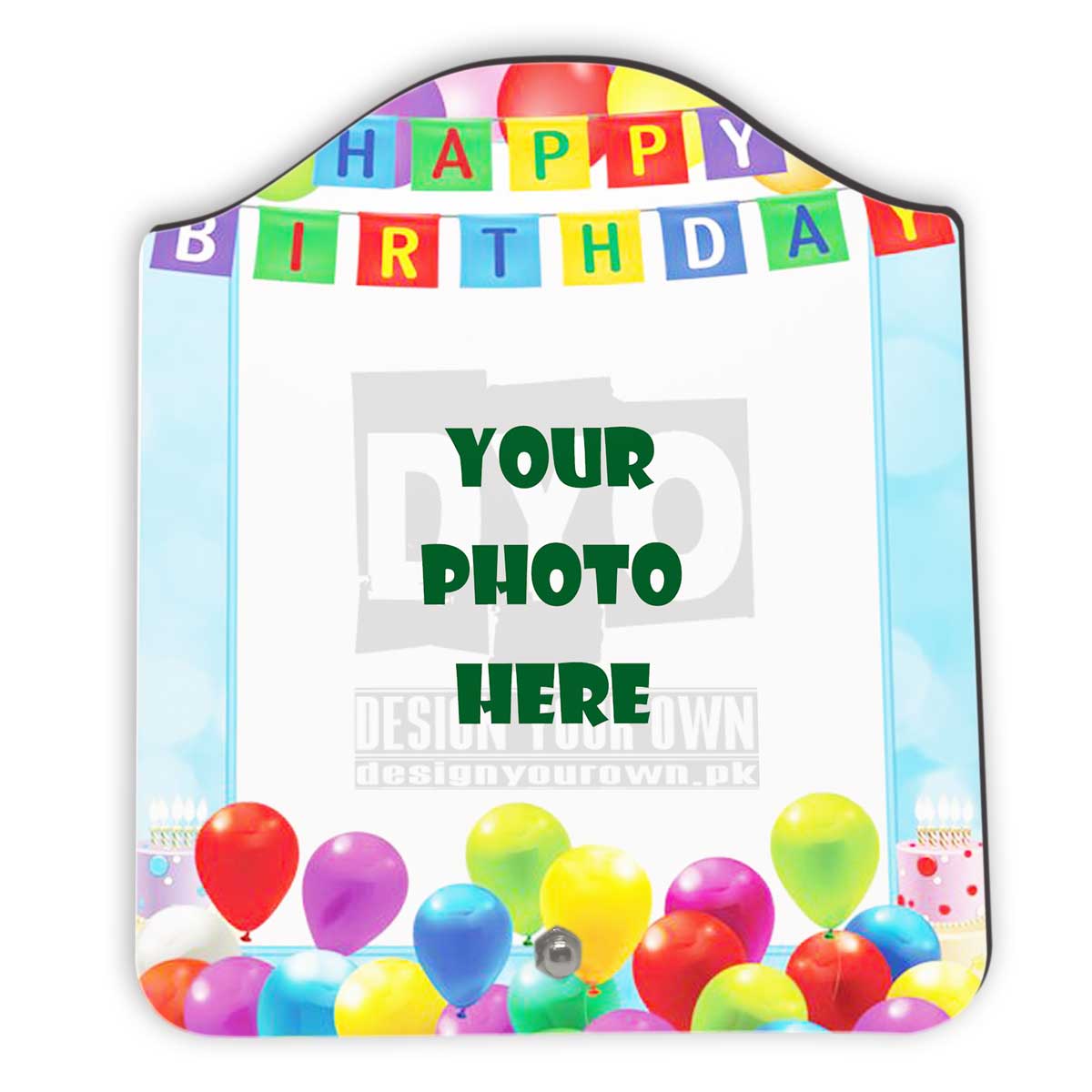 Happy Birthday Gift Custom Wooden Sheet Photo Frame (FR-02-HBD-01)