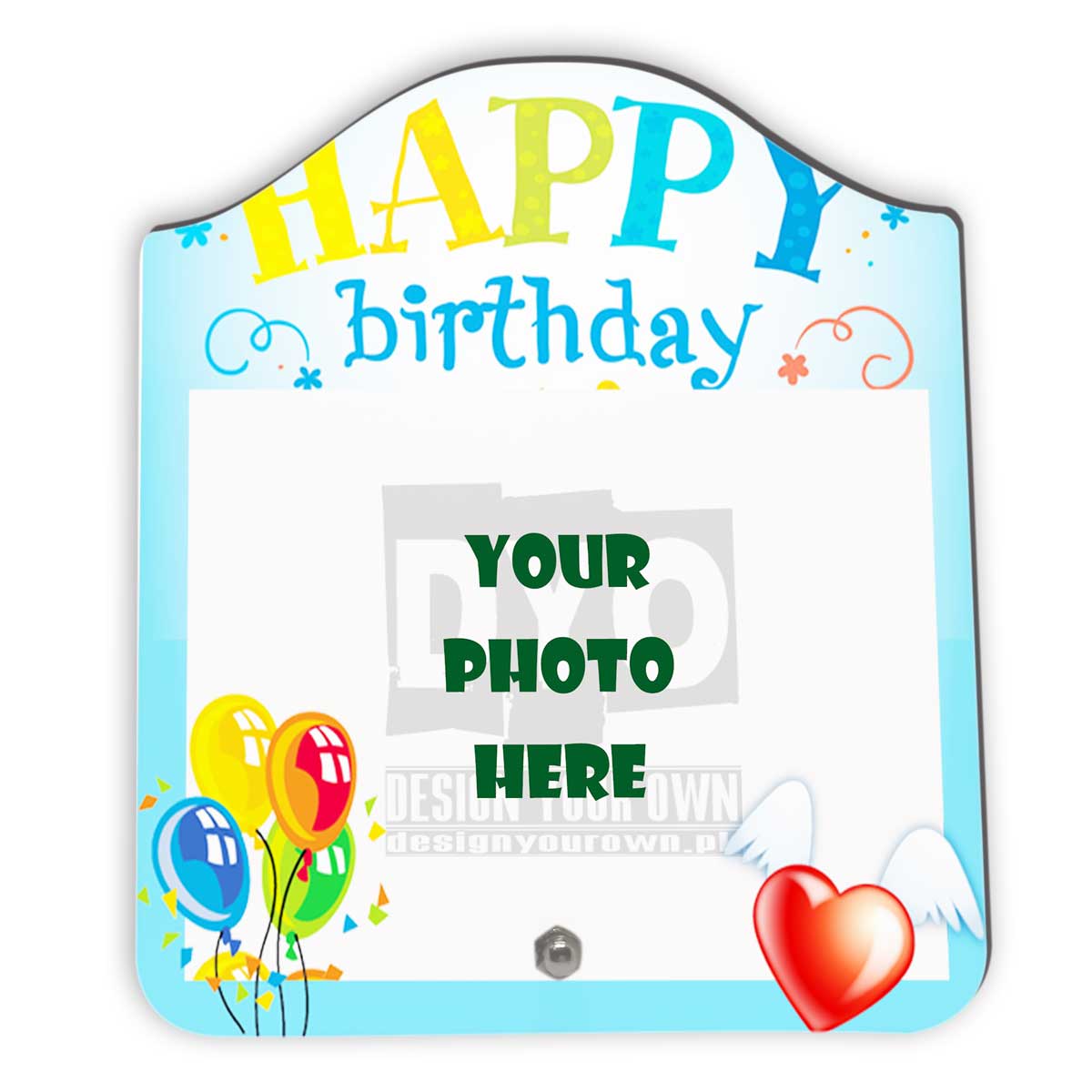 Happy Birthday Gift Custom Wooden Sheet Photo Frame (FR-02-HBD-04)