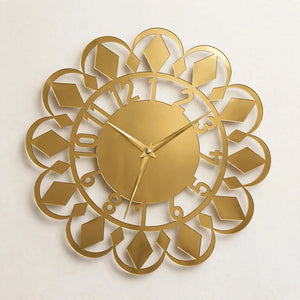 Crystal Flowers 3D Acrylic Wall Clock – Decorative Unique Home Decor | Pakistan