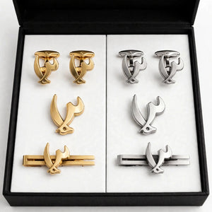 Customized Logo Gift Set – Tie Pin, Lapel Pin & Cufflinks