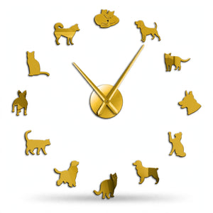 Afghan Dog 3D Acrylic Wall Clock – Unique Home Decor Gift | Pakistan
