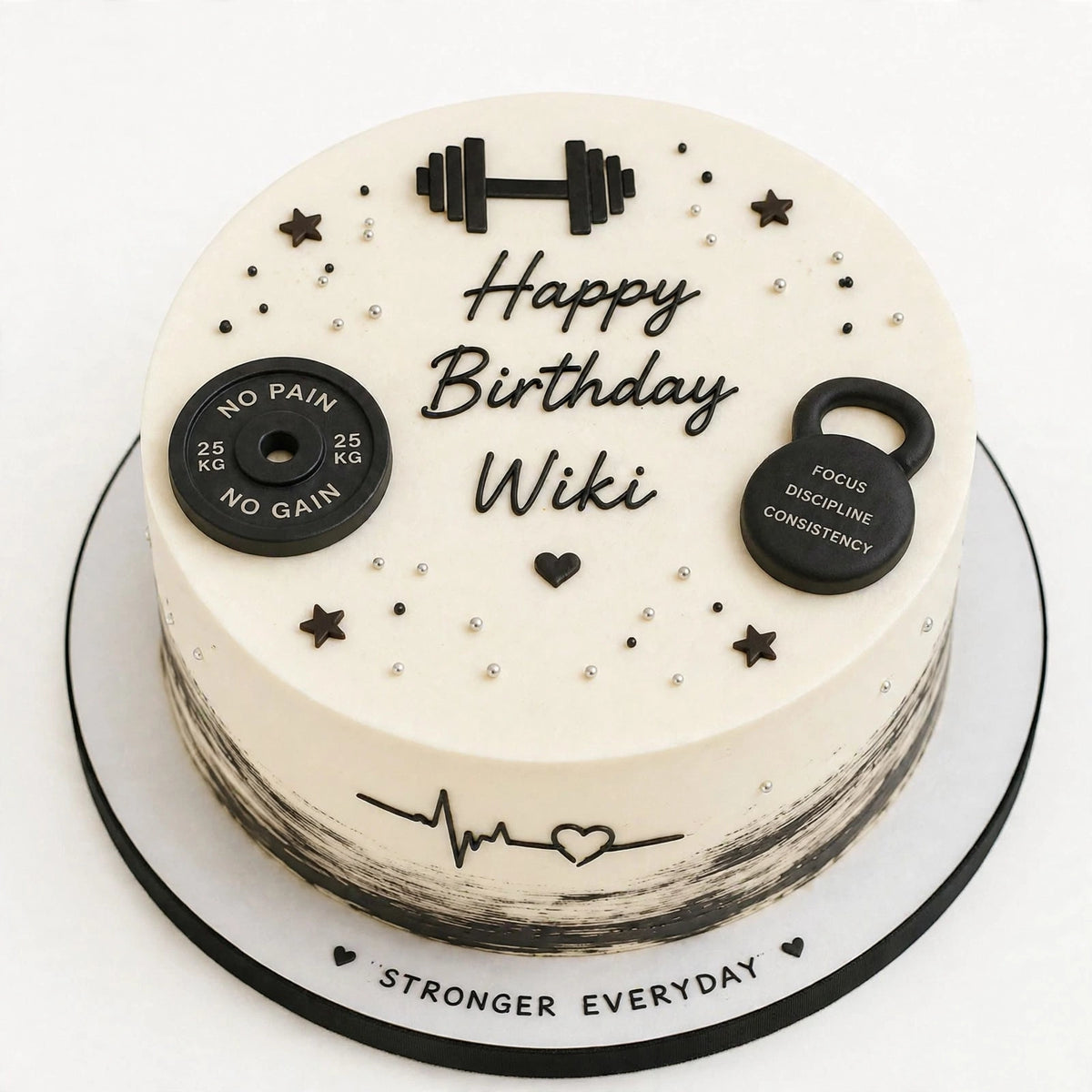 Gym Theme Birthday Cake 2 Pound – Customized Fitness Cake