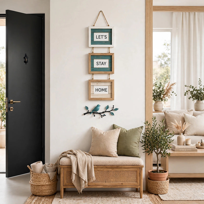 Personalized Wooden Wall Frames – 3-in-1 Custom Name & Photo | Home Decor Pakistan