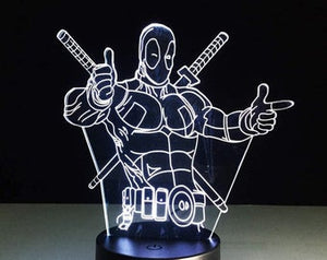 Design Your Own Super Hero 3D Lamp