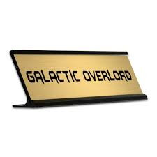 Personalized Company Logo Table Name Plate Customized Name and Text