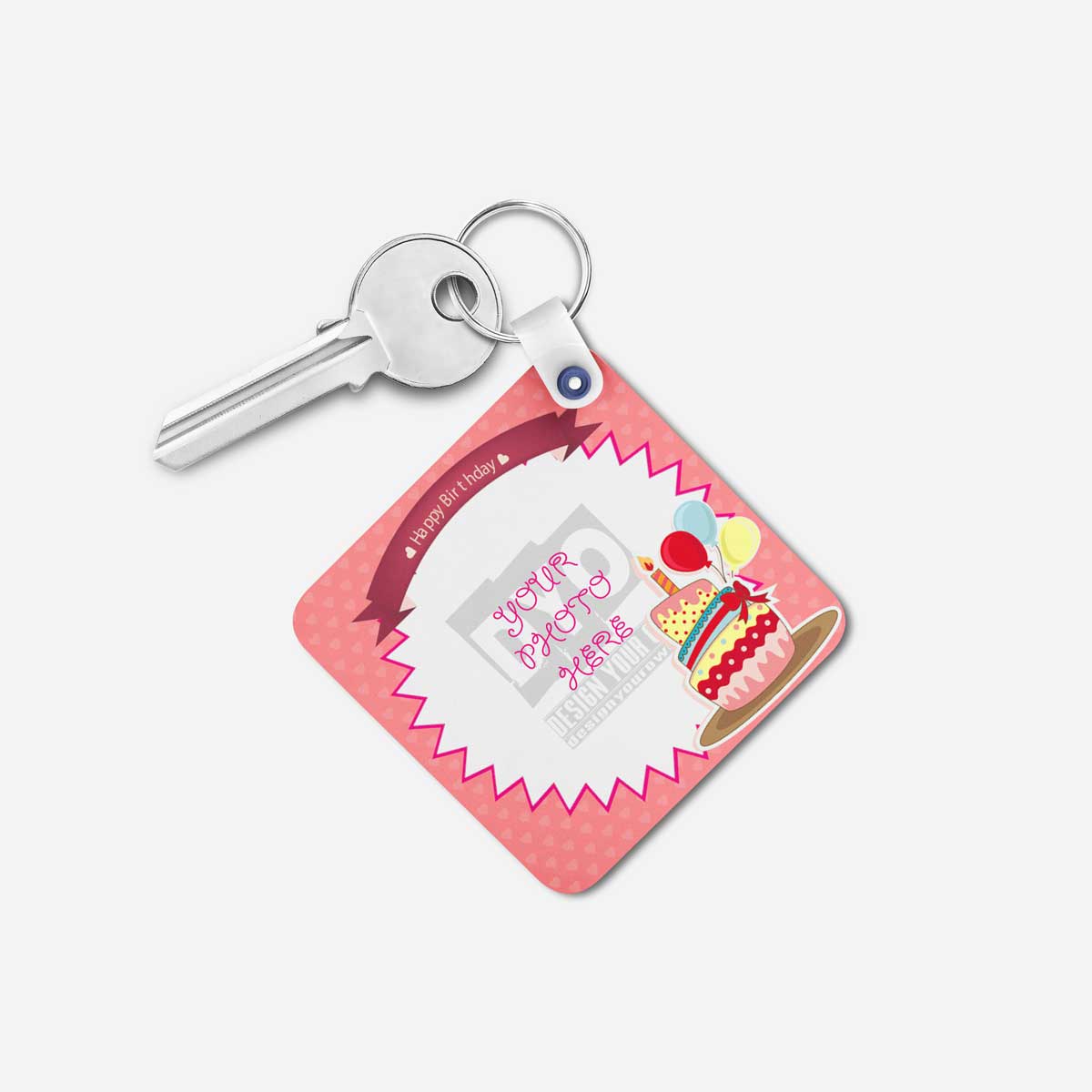 Happy Birthday Gift Personalized Key Chain