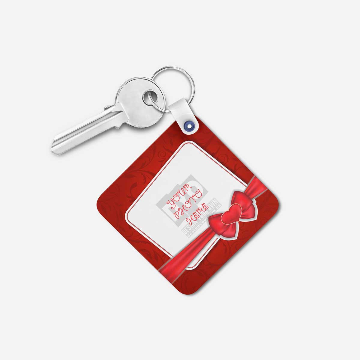 Valentines Day Gift Personalized Wooden Key Chain (KC-MDF-VAL-01)