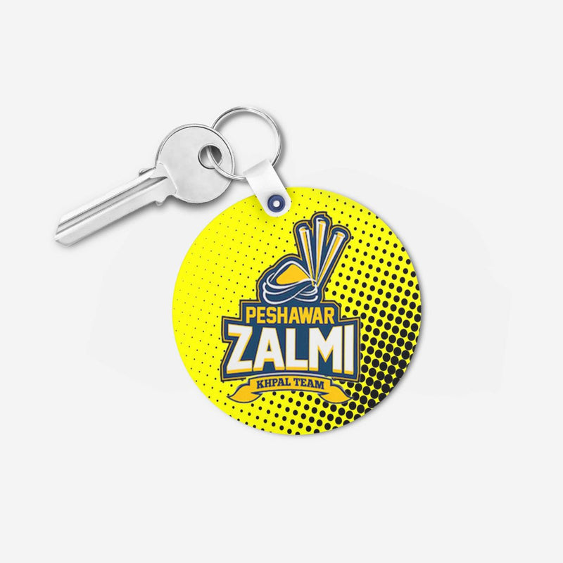PSL 3 Peshawar Zalmi Key Chain Round