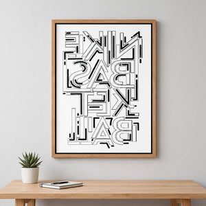 Personalized Lasani Wood Wall Frame with Borders – 2x1.6 Feet Custom Print | Pakistan