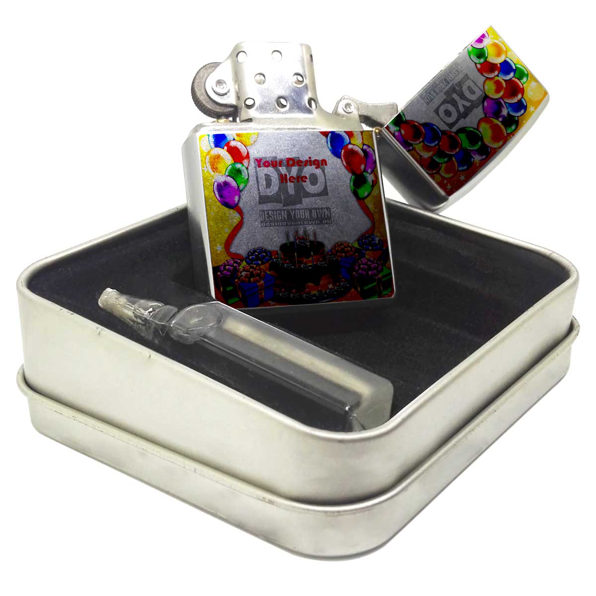 Zippo Style Wind Proof Custom Birthday Gift Cigarette Lighter