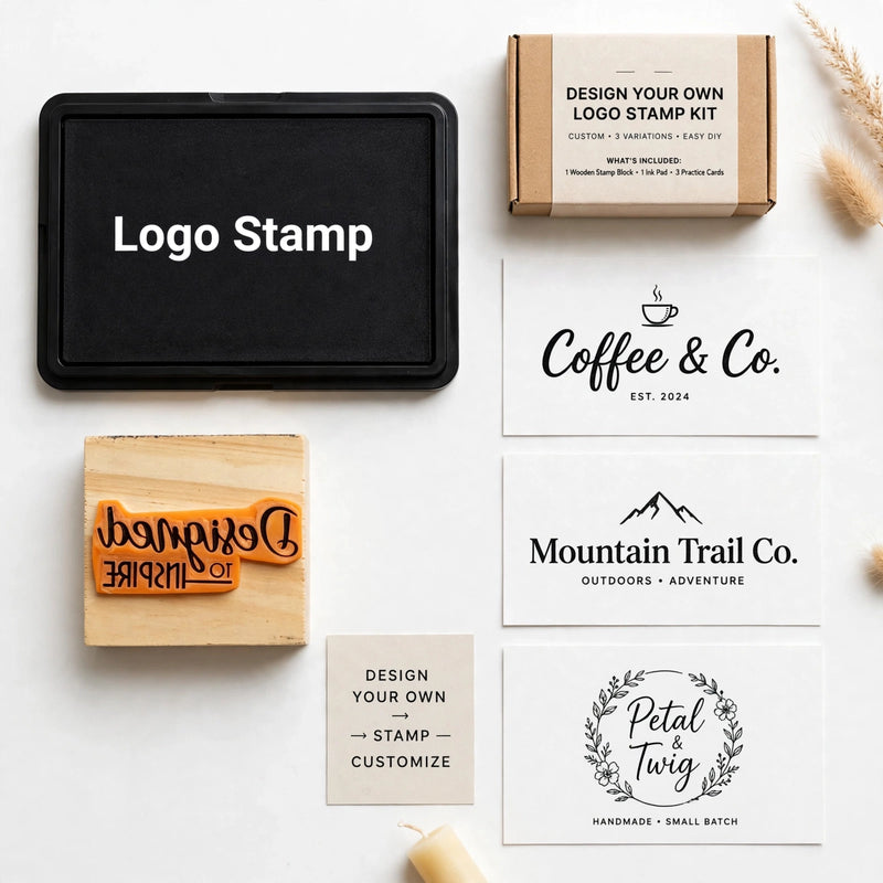 Design Your Own Logo Stamp - With Pad