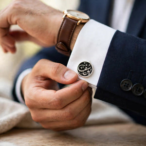 Customized Pair of Name Cufflinks – Personalized Cufflinks for Men | Custom Name Gift