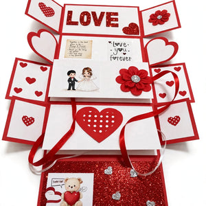 LOVE Explosion Box - Surprise Gift for Anniversary, Birthday &amp; Valentine's