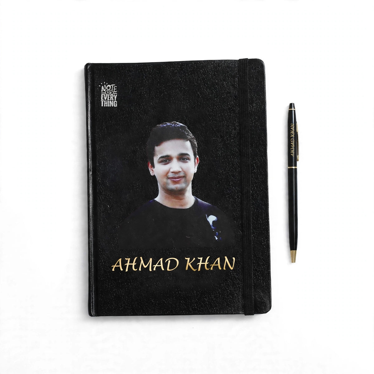 Personalized Hard Card Diary & Metallic Pen Gift Set – Custom Name & Logo | Pakistan