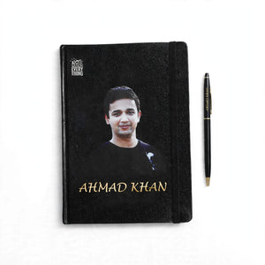 Personalized Hard Card Diary & Metallic Pen Gift Set – Custom Name & Logo | Pakistan