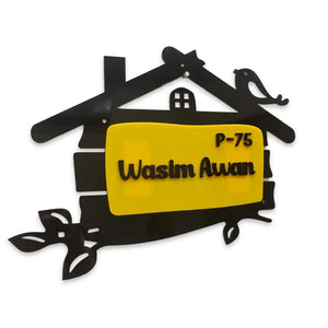 Acrylic House Name Plate – Multiple Sizes & Colors | Custom Name Pakistan