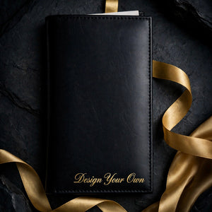 Personalized Black Long Wallet with Gift Box – Custom Name Engraved | Pakistan