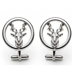 Markhor Design Cufflinks – Premium Gold & Silver Cufflinks for Men | Stylish Formal Gift