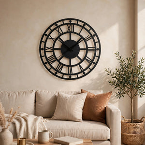 Roman Numerals 3D Acrylic Wall Clock – Elegant Home Decor | Pakistan