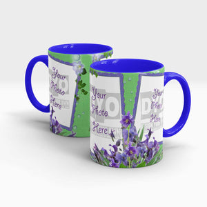 Iris Themed Customized Engagement Gift Mug