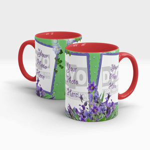 Iris Themed Customized Engagement Gift Mug