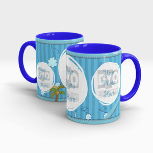 Cool Sky Blue Custom Coffee Mug