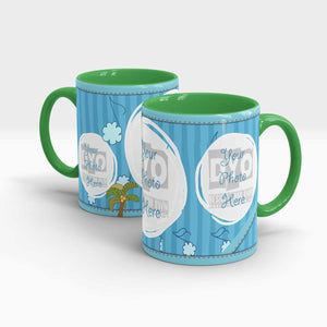 Cool Sky Blue Custom Coffee Mug