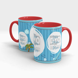 Cool Sky Blue Custom Coffee Mug