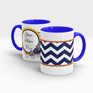 Zig Zag Stripes Personalized Gift Mug