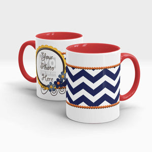 Zig Zag Stripes Personalized Gift Mug