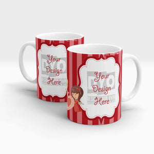 Beautiful Personalized Engagement Gift Mug For Her