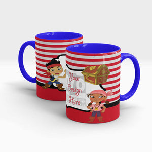 Personalized Printed Mugs for Kids Custom Treasure Hunter Series